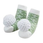 Mud Pie Golf Ball Rattle Toe Socks