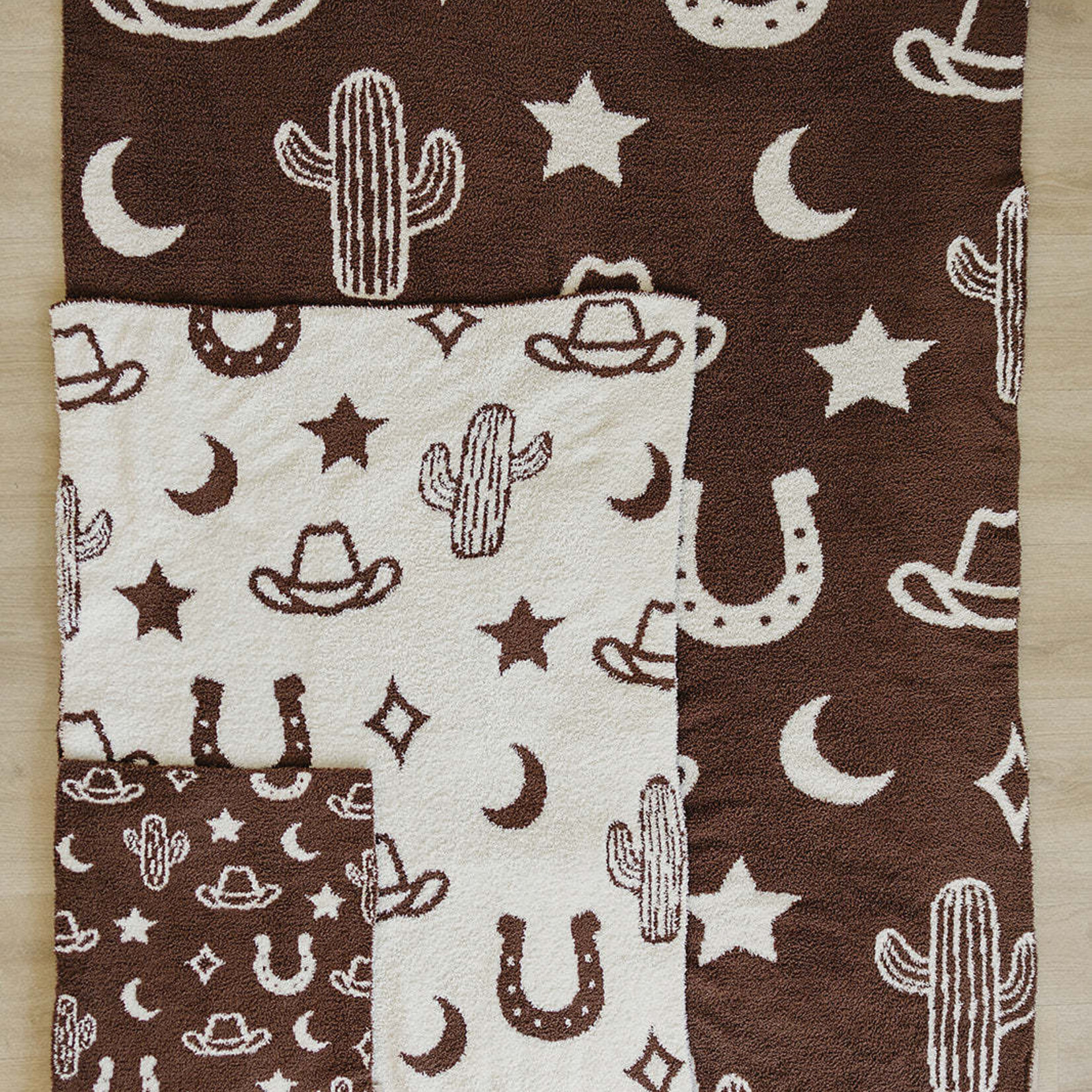 Mebie Baby Plush Blanket - Western Large 45x60