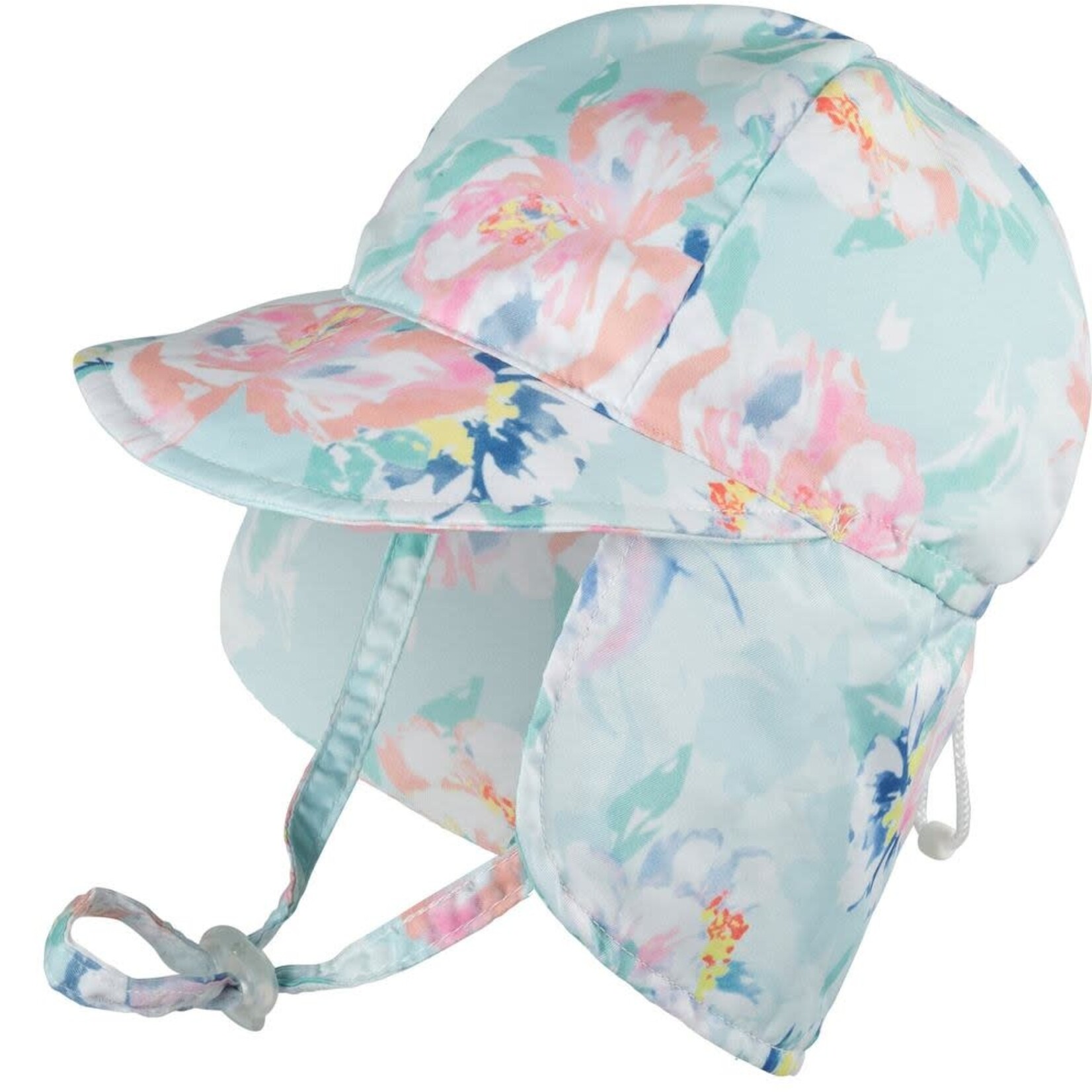 Millymook and Dozer Baby Girls Legionnaire Hat Mint I Peony