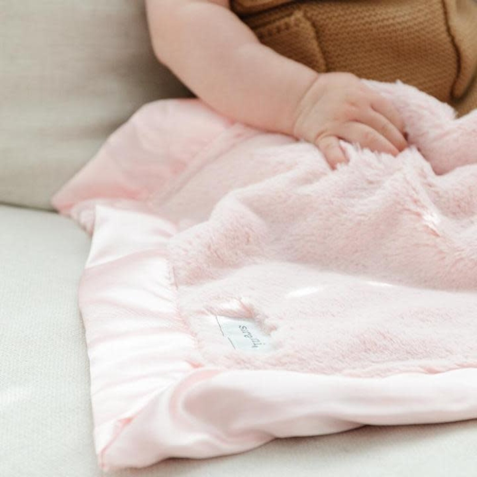 Saranoni Mini Blanket Satin Border | Light Pink