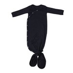 Copper Pearl Newborn Knotted Gown - Midnight