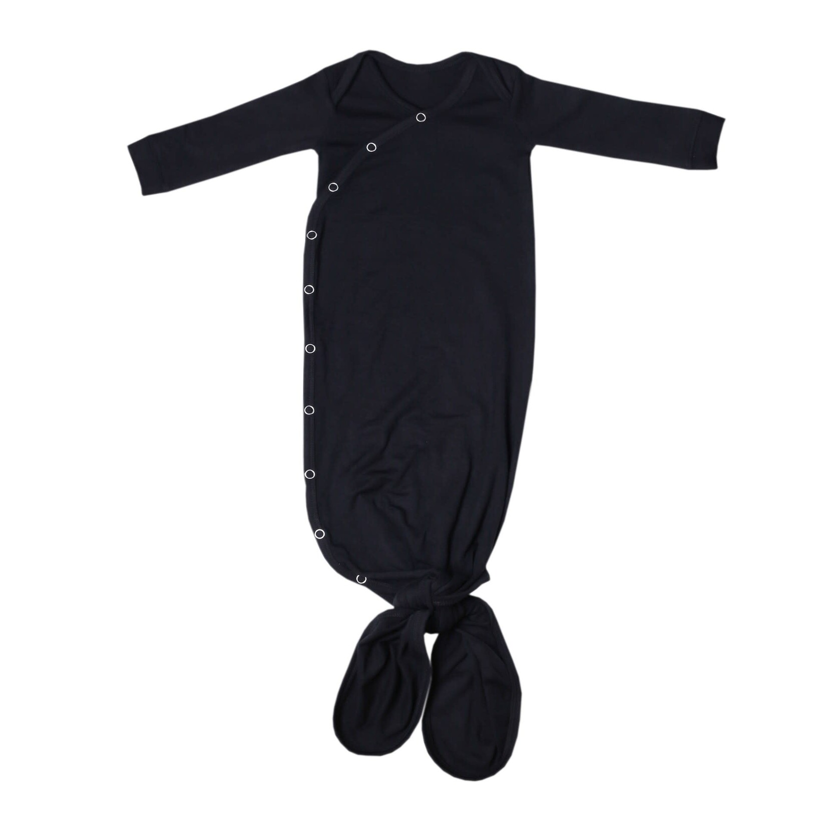 Copper Pearl Newborn Knotted Gown - Midnight