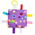 Baby Jack and Co. Garden Butterfly Bees Crinkle Tag Square Baby Toy 8"x 8"
