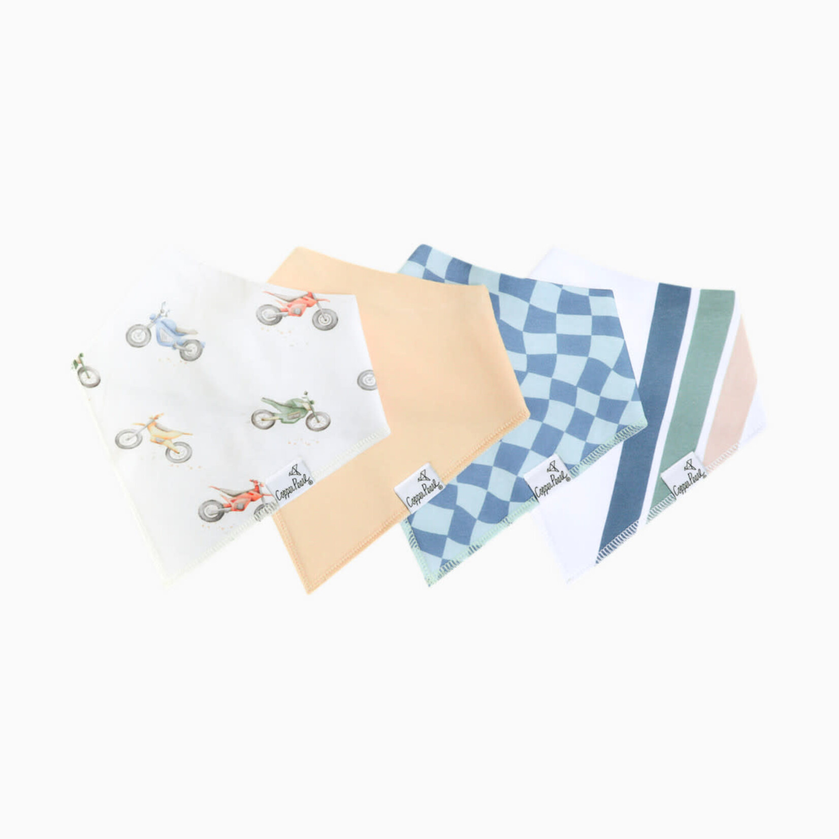 Copper Pearl Baby Bandana Bibs - Ryder Set - 4-pack