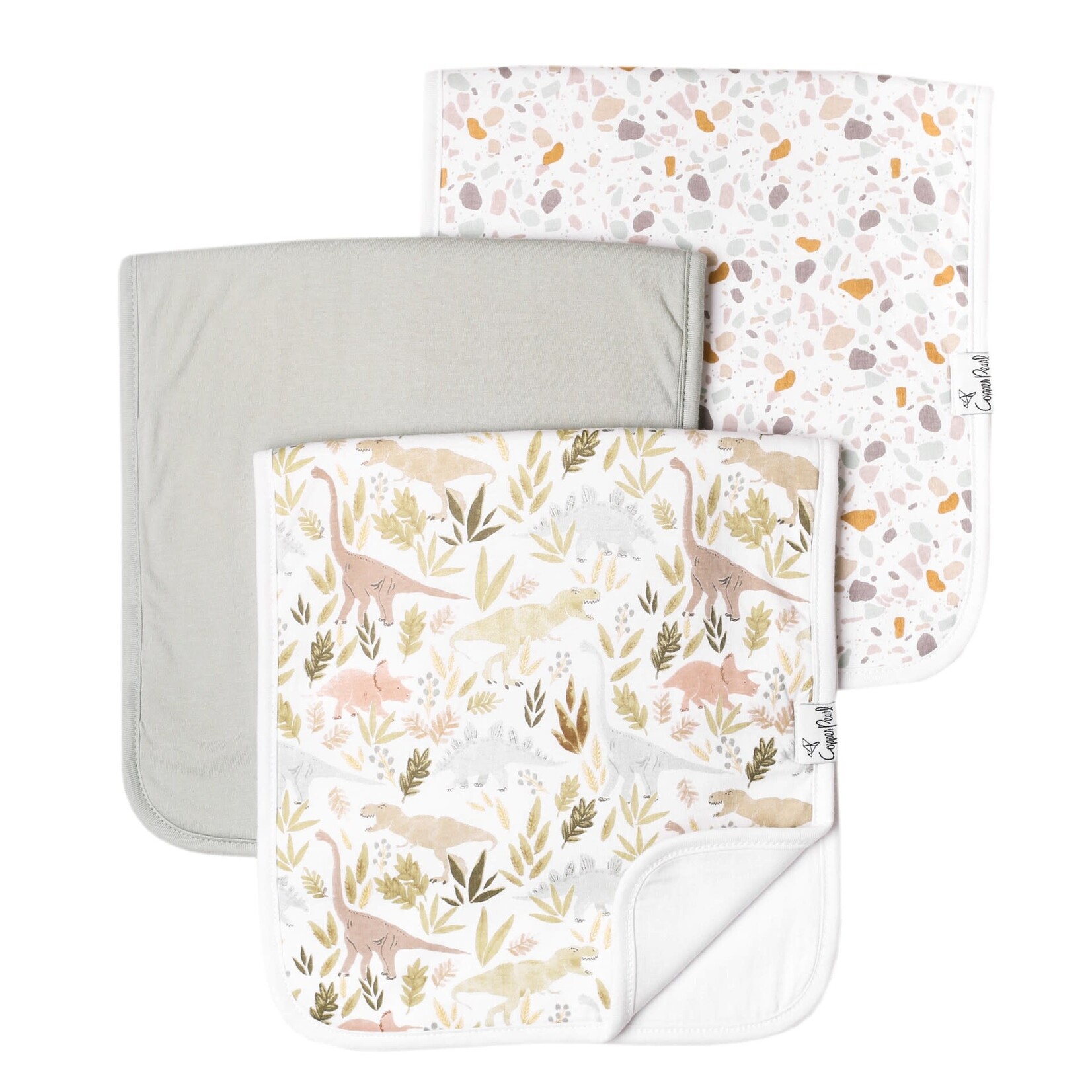 Copper Pearl Premium Burp Cloths - Rex