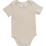 Mebie Baby Bodysuit | Cream Ribbed