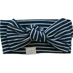 Mebie Baby Head Wrap | Navy Stripes