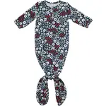 Mebie Baby Knot Gown - Americana Floral Bamboo