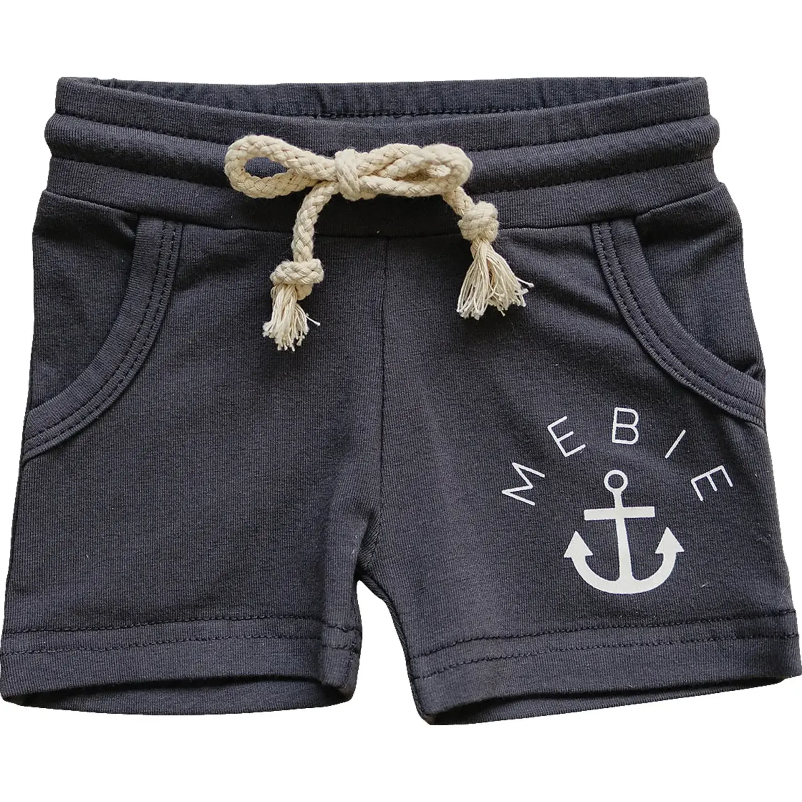 Mebie Baby Pocket Cotton Shorts - Slate