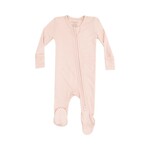 Angel Dear Zipper Footie | Ribbed Rose Smoke