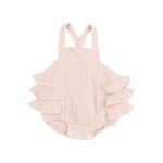Angel Dear Ruffle Sunsuit | Muslin Rose Smoke