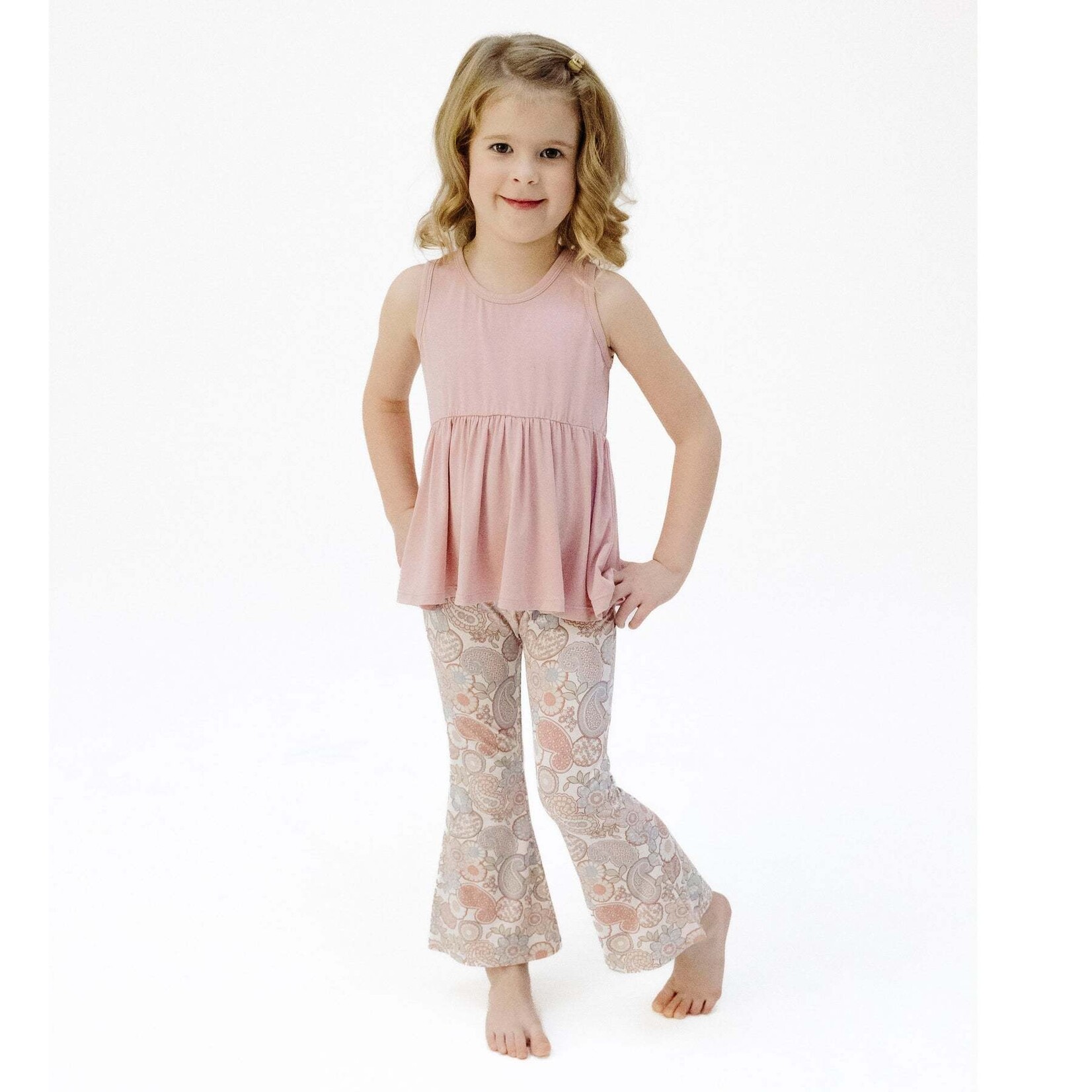 Angel Dear Tank Peplum + Baby Bells | Folk Paisley