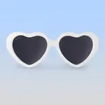 Kicks and Giggles Sunglasses Polarized | Heart White | 2-4Y