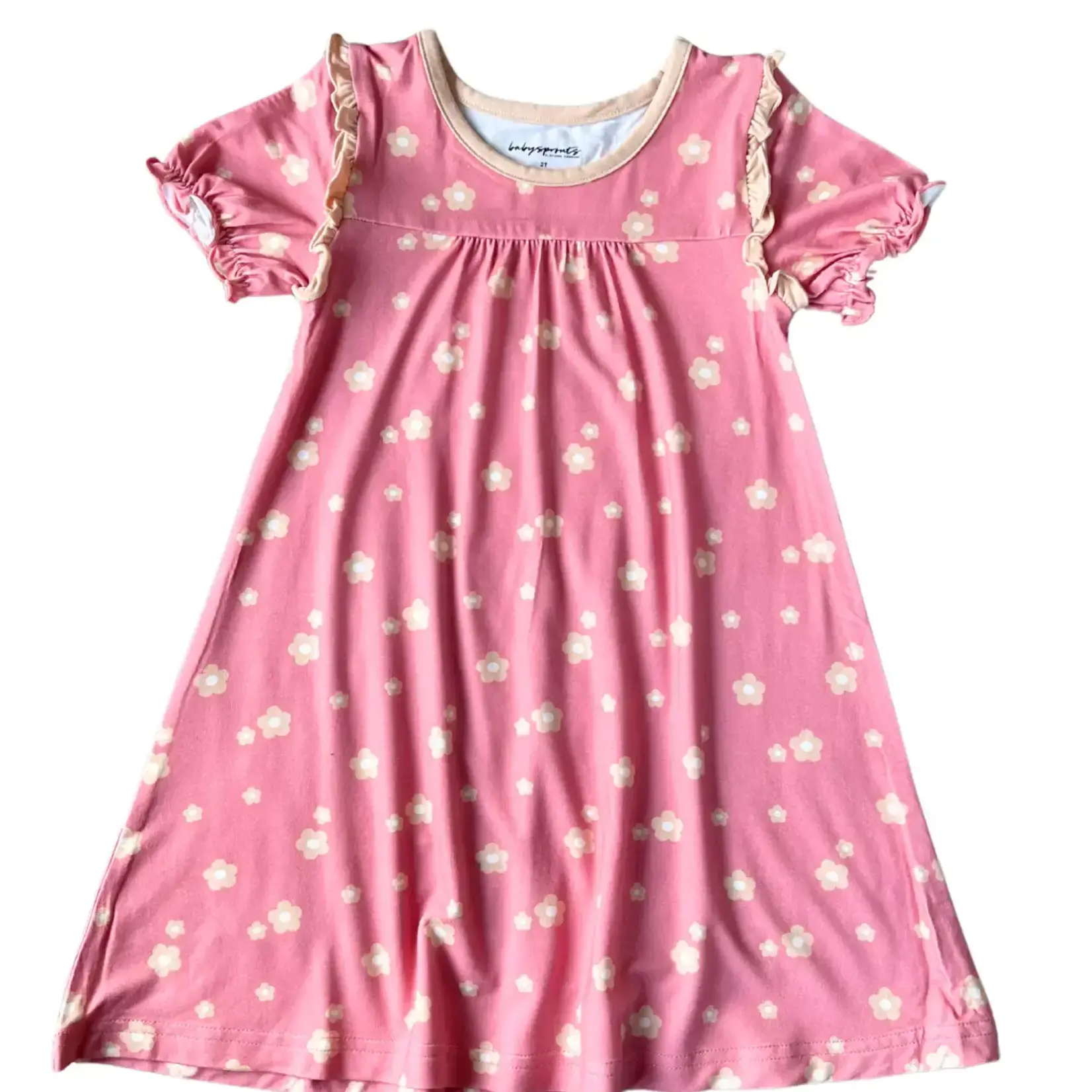 babysprouts clothing company Bamboo Night Gown - Desert Rose Flora