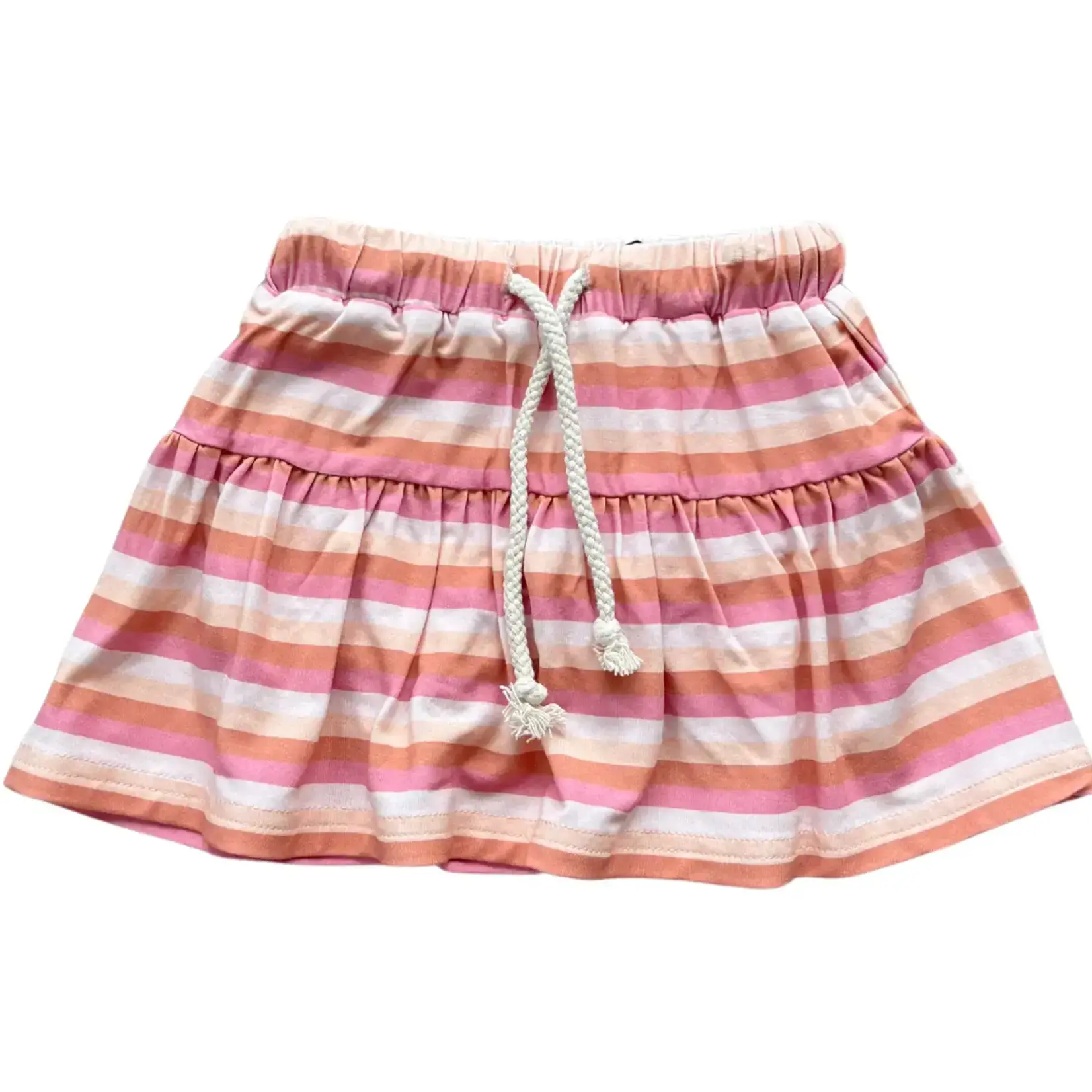 babysprouts clothing company Girl's Bamboo Tiered Skort - Tropical Stripe