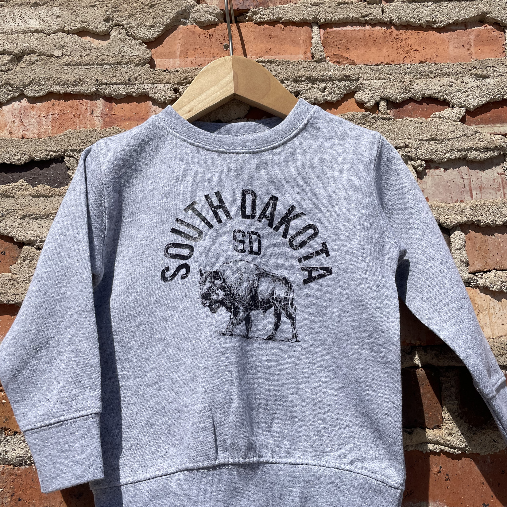 Shamaim South Dakota Crew Sweatshirt - Heather Grey