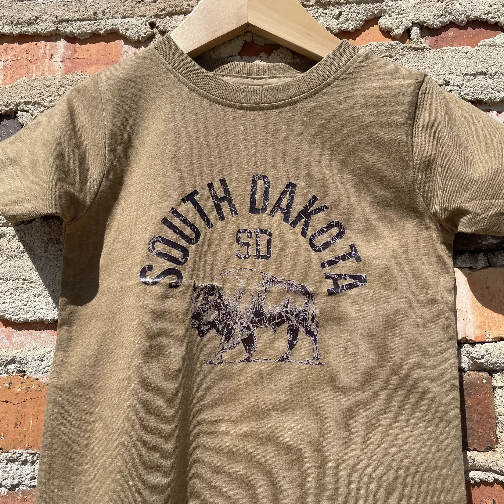 Shamaim South Dakota Toddler Tee - Vintage Coyote Brown
