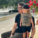 Saved By Grace Co. Cool Like Dad Green | Baby Tee