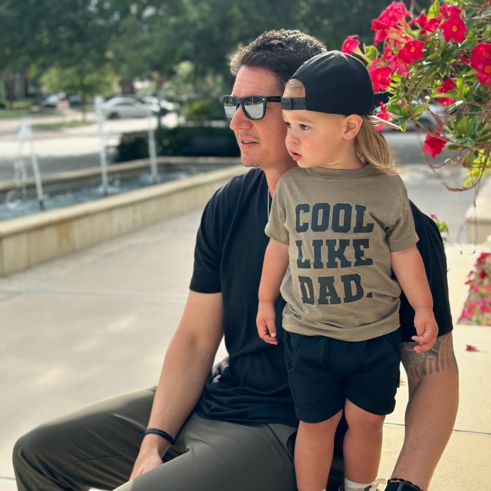 Saved By Grace Co. Cool Like Dad Green | Baby Tee