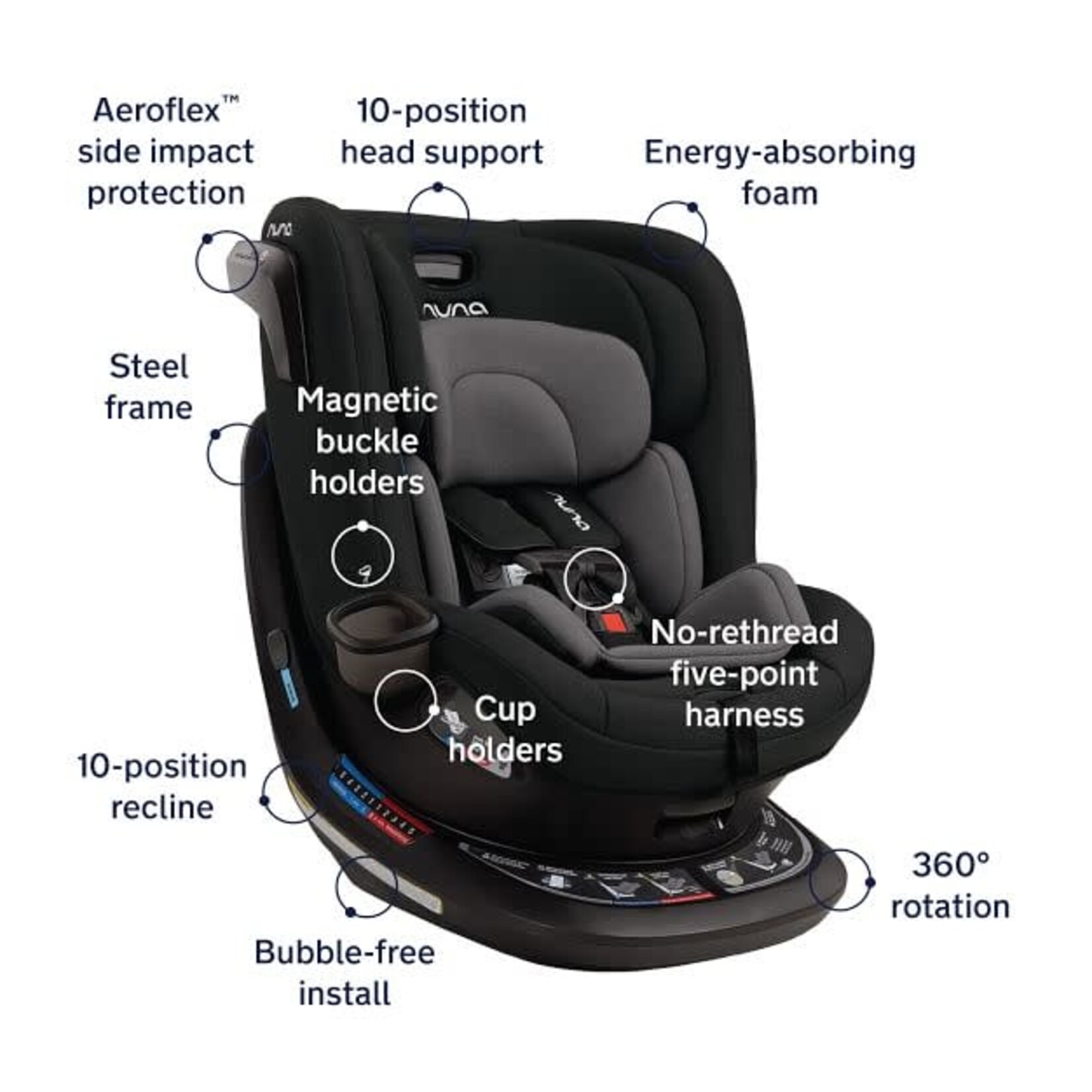 Nuna REVV Rotating Convertible Car Seat |