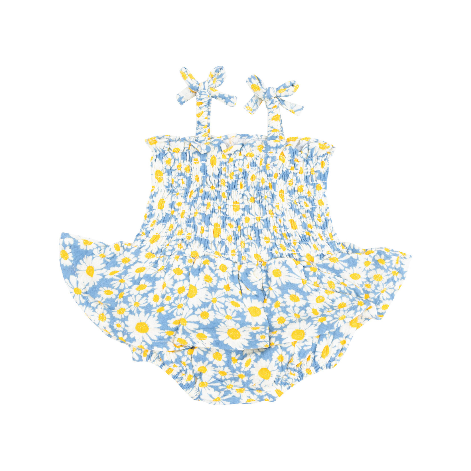 Angel Dear Smocked Bubble w. Skirt | Shasta Daisy