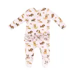 Angel Dear Zipper Ruffle Footie | BF Dogs Pink