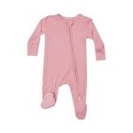 Angel Dear 2 Way Zipper Footie | Bamboo Bridal Rose Newborn