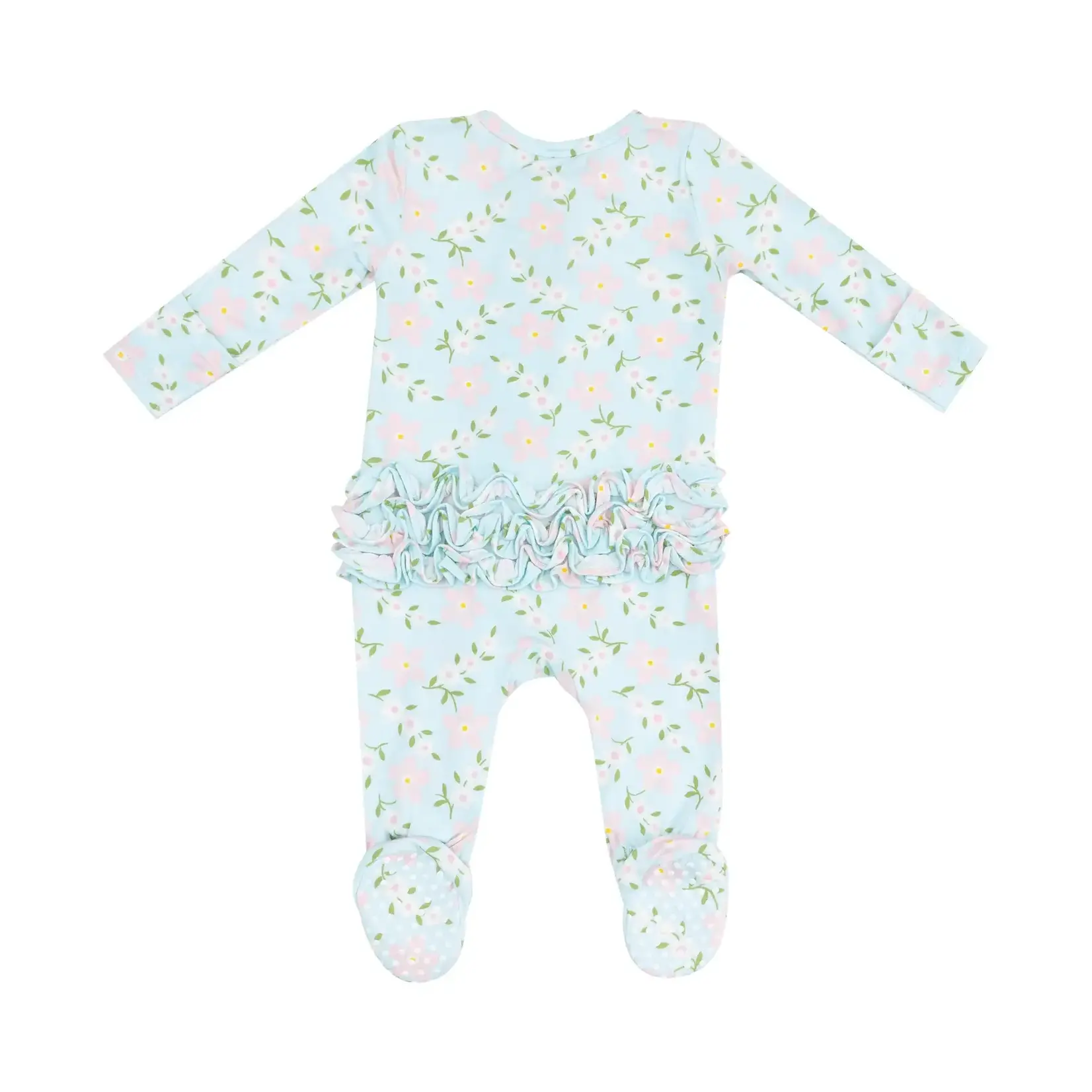 Angel Dear Zipper Ruffle Footie | Vintage Daisy