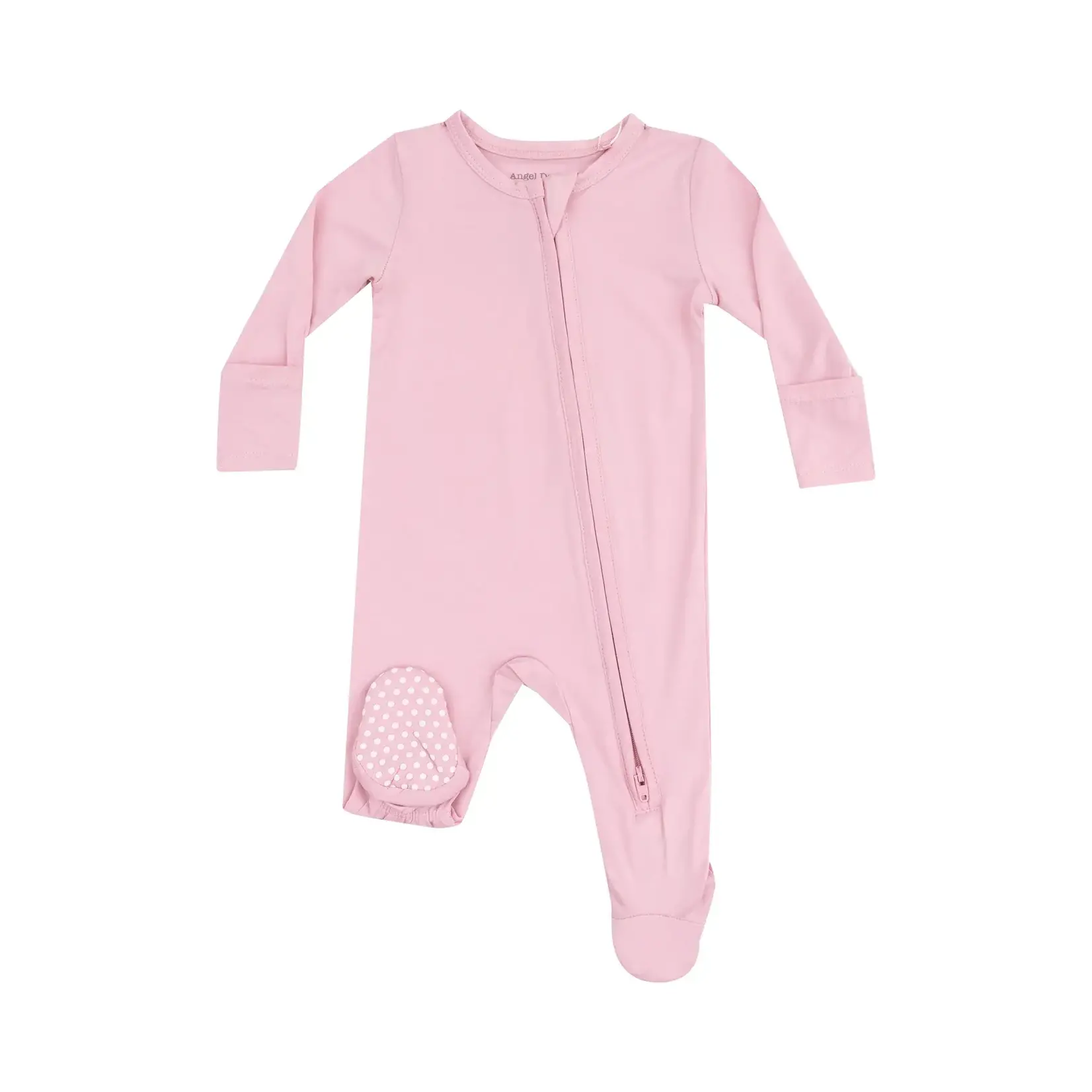 Angel Dear Zipper Footie | Cameo Pink