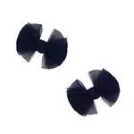 Baby Bling Bows 2PK Baby FAB Clips: Pleated Navy