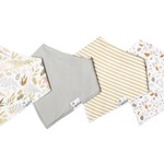 Copper Pearl Baby Bandana Bibs - Rex Set - 4 pack