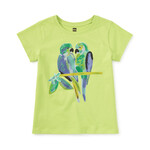 Tea Collection Toddler Graphic Tee | Lime Macaws 5Y