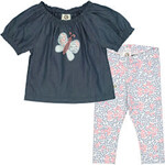 Musli Top + Pant Set | Chambray 2T