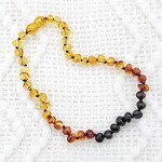 Kicks and Giggles Kids | Baltic Amber Necklaces Polished Rainbow MD (12-13")