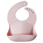 Mushie & Co Silicone Baby Bib, Blush