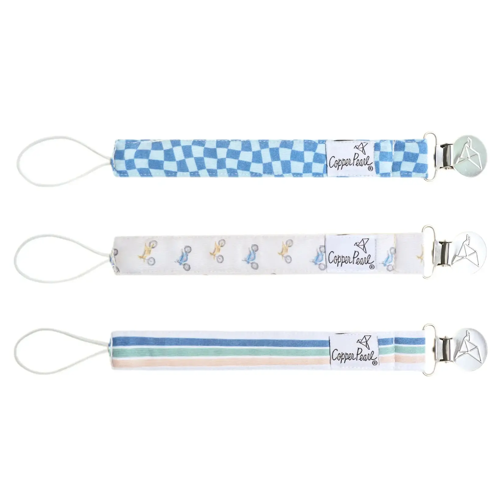 Copper Pearl Binky Clip Set - Ryder