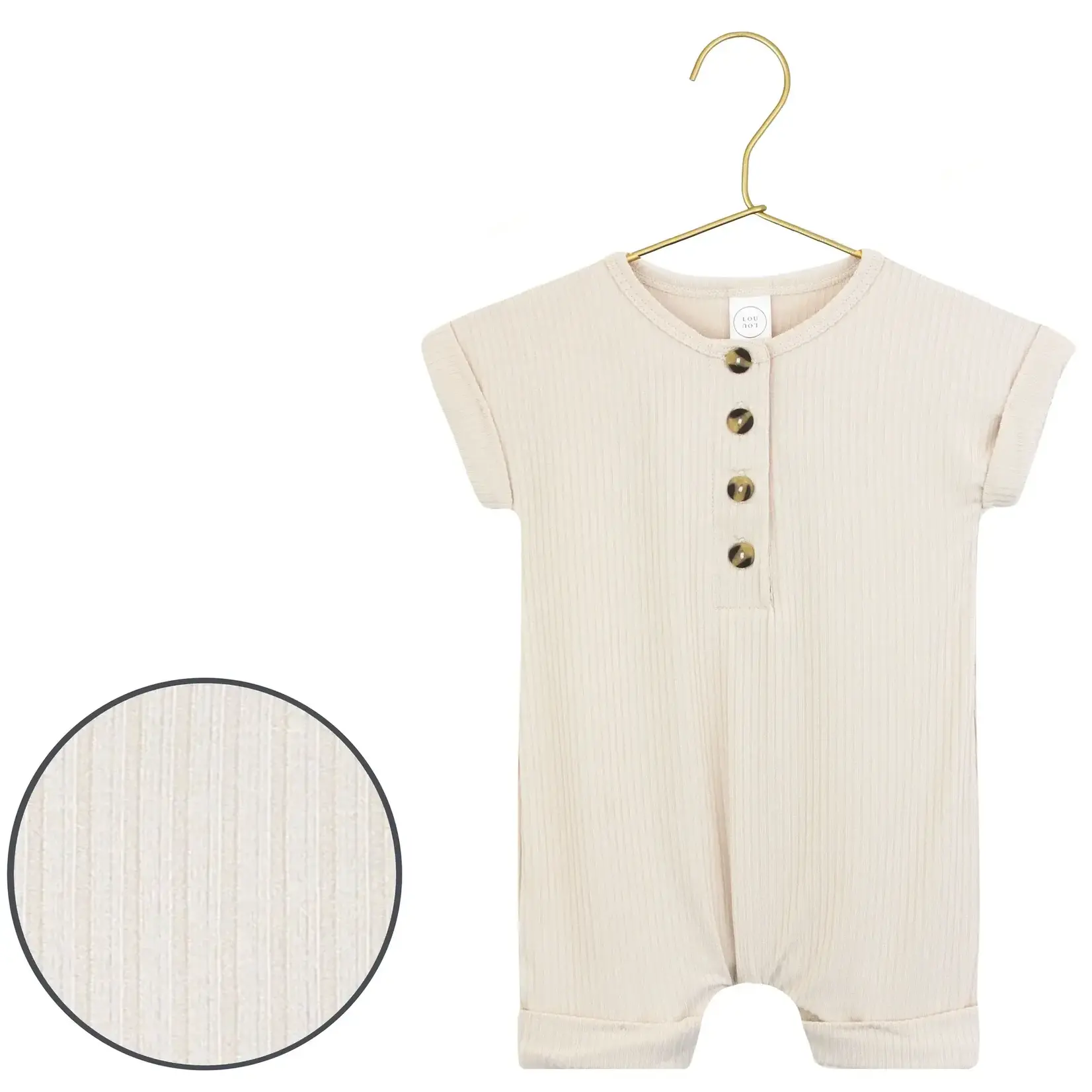 Lou Lou and Company Romper - Cove Ribbed NB-3M
