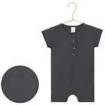Lou Lou and Company Romper - Hudson Ribbed (Charcoal) NB-3M