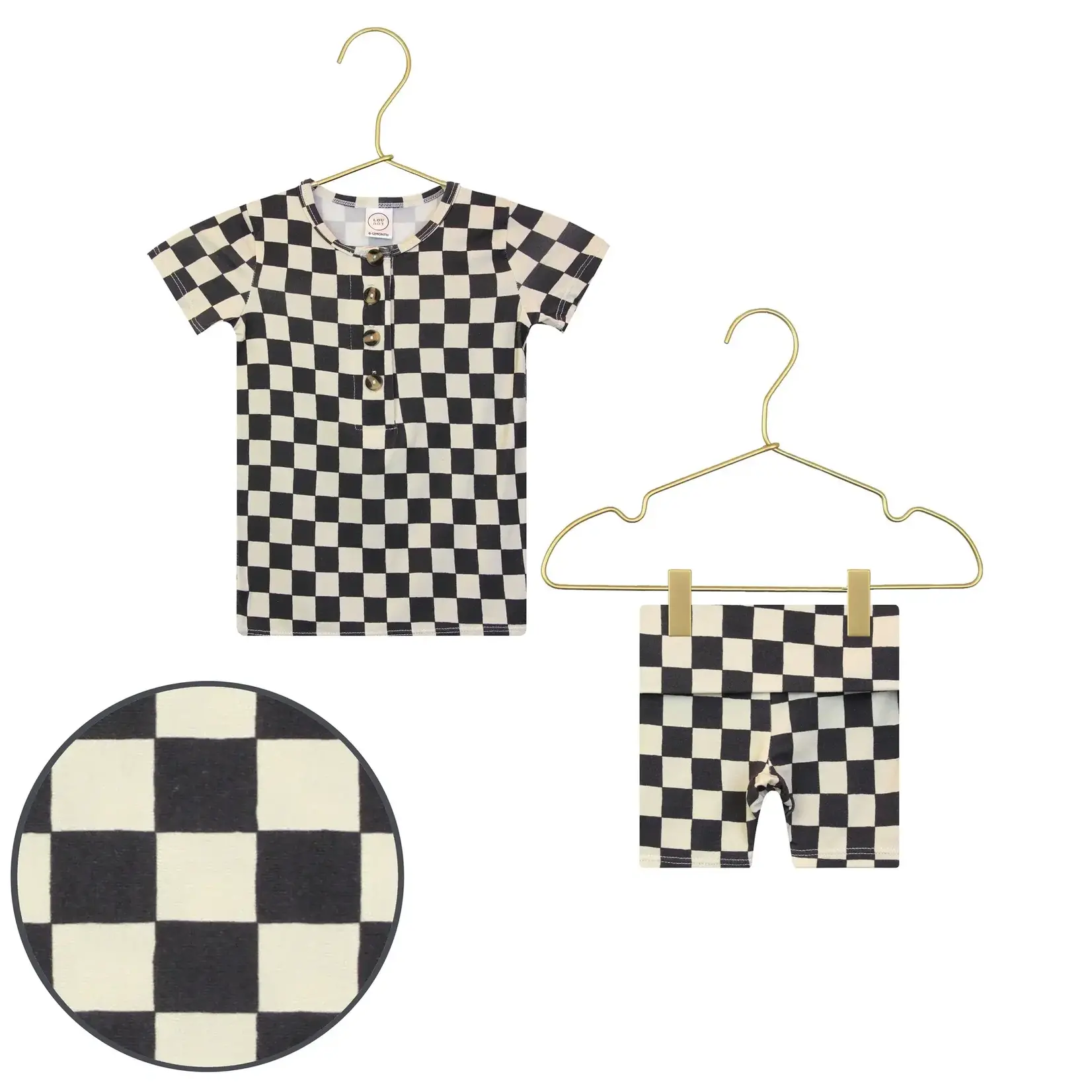 Lou Lou and Company Shortie Set - Gibson (black check)
