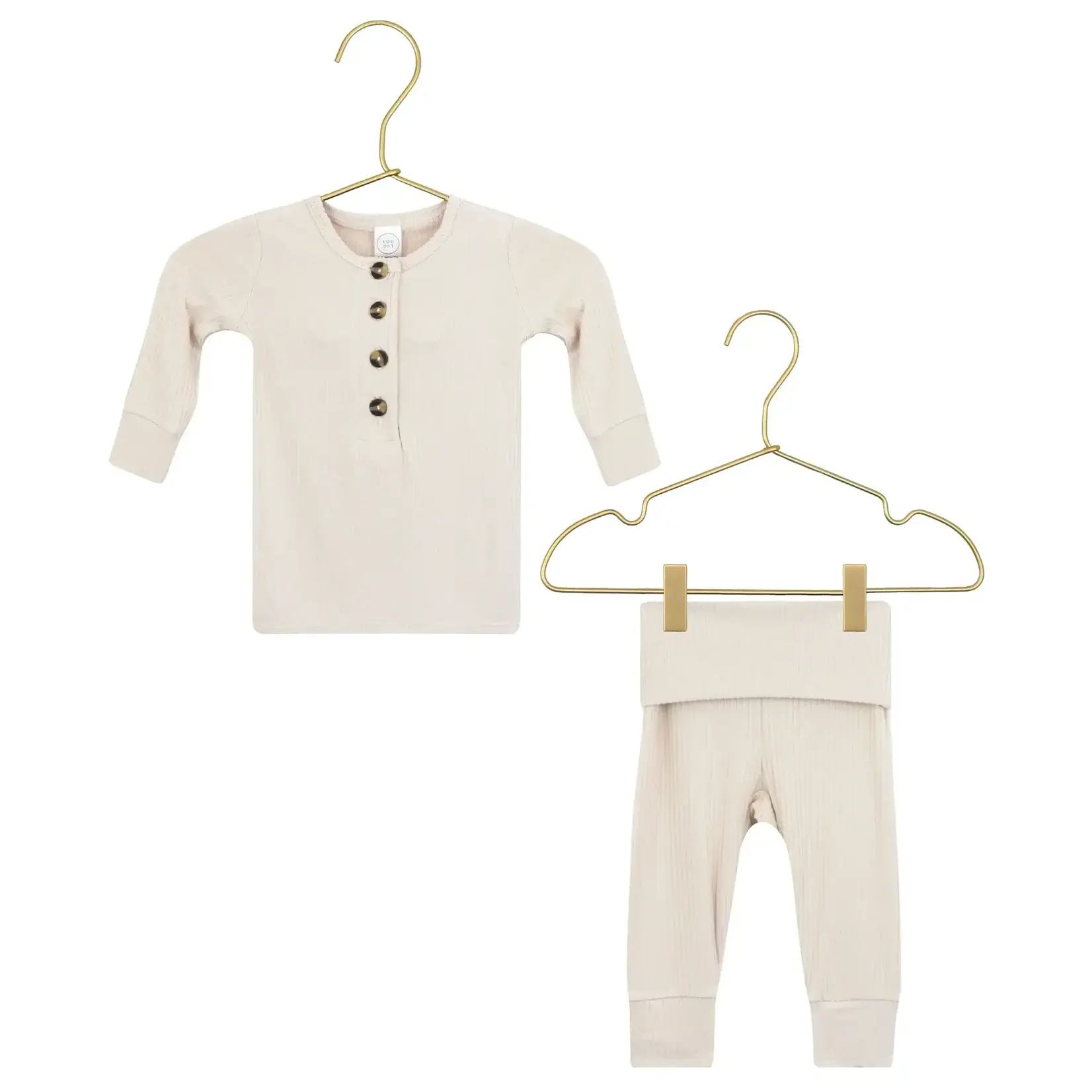Lou Lou and Company Top + Bottoms Set - Cove Oatmeal