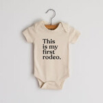 Gladfolk This Is My First Rodeo Bodysuit SS | Cream | 6-12M