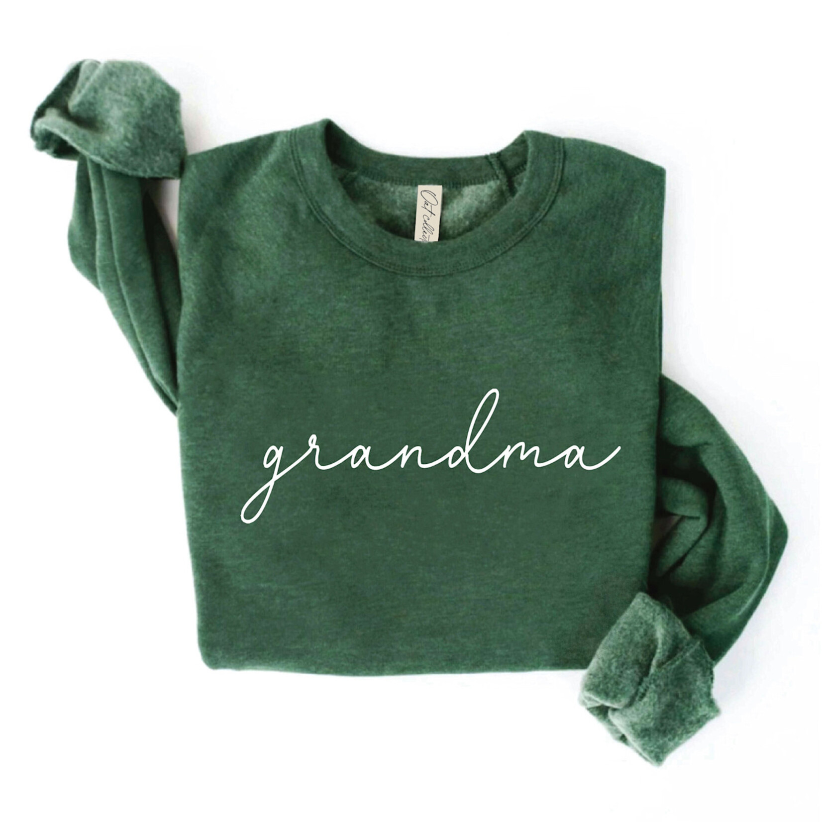 Oat Collective Sweatshirt | grandma | Heather Forest
