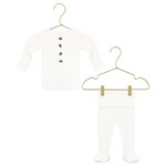 Lou Lou and Company Top + Bottoms Set - Finley White NB-3M