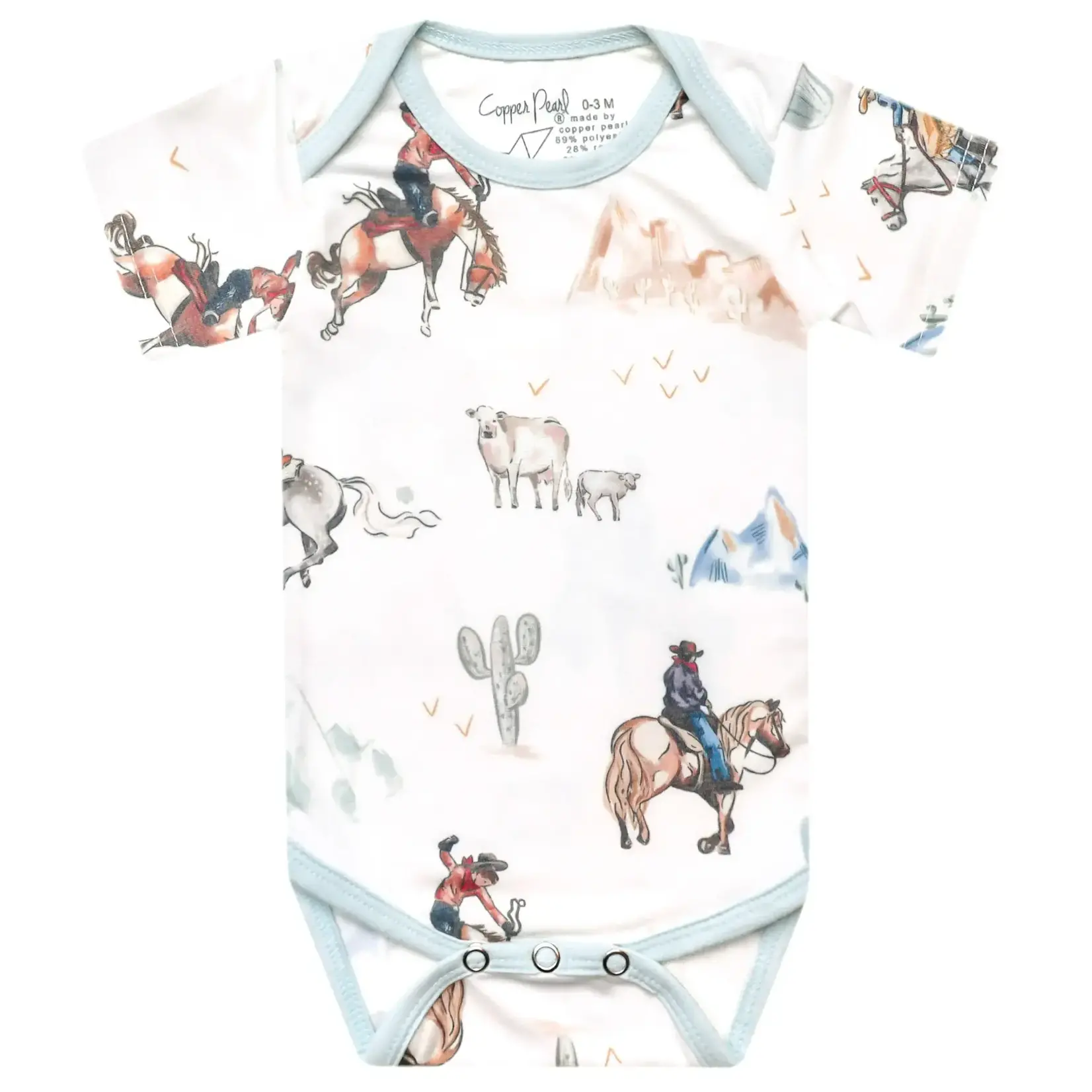Copper Pearl Short Sleeve Bodysuit- Boone