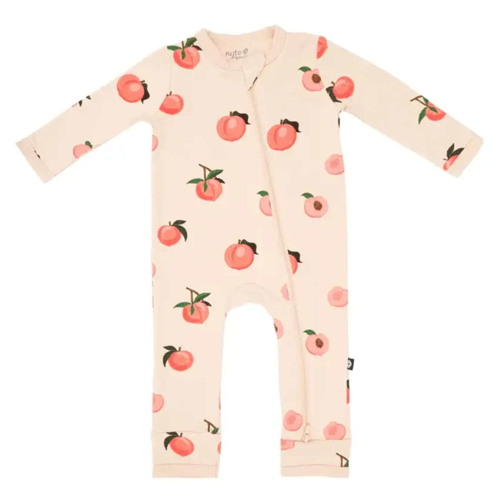 Kyte Baby Zippered Romper in Peach