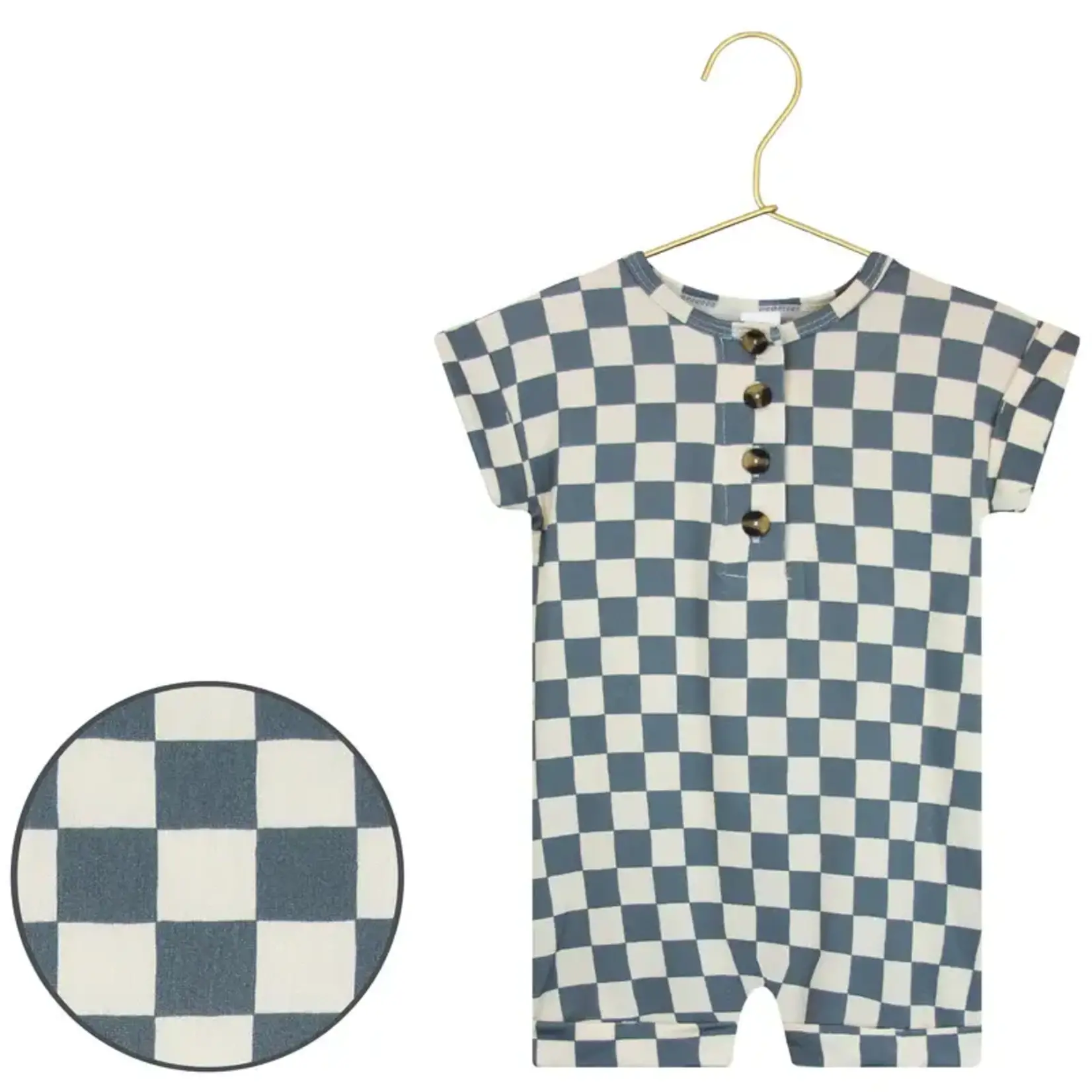 Lou Lou and Company Romper - Miles (blue check)