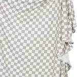Lou Lou and Company Swaddle Blanket | Palmer Gray Check