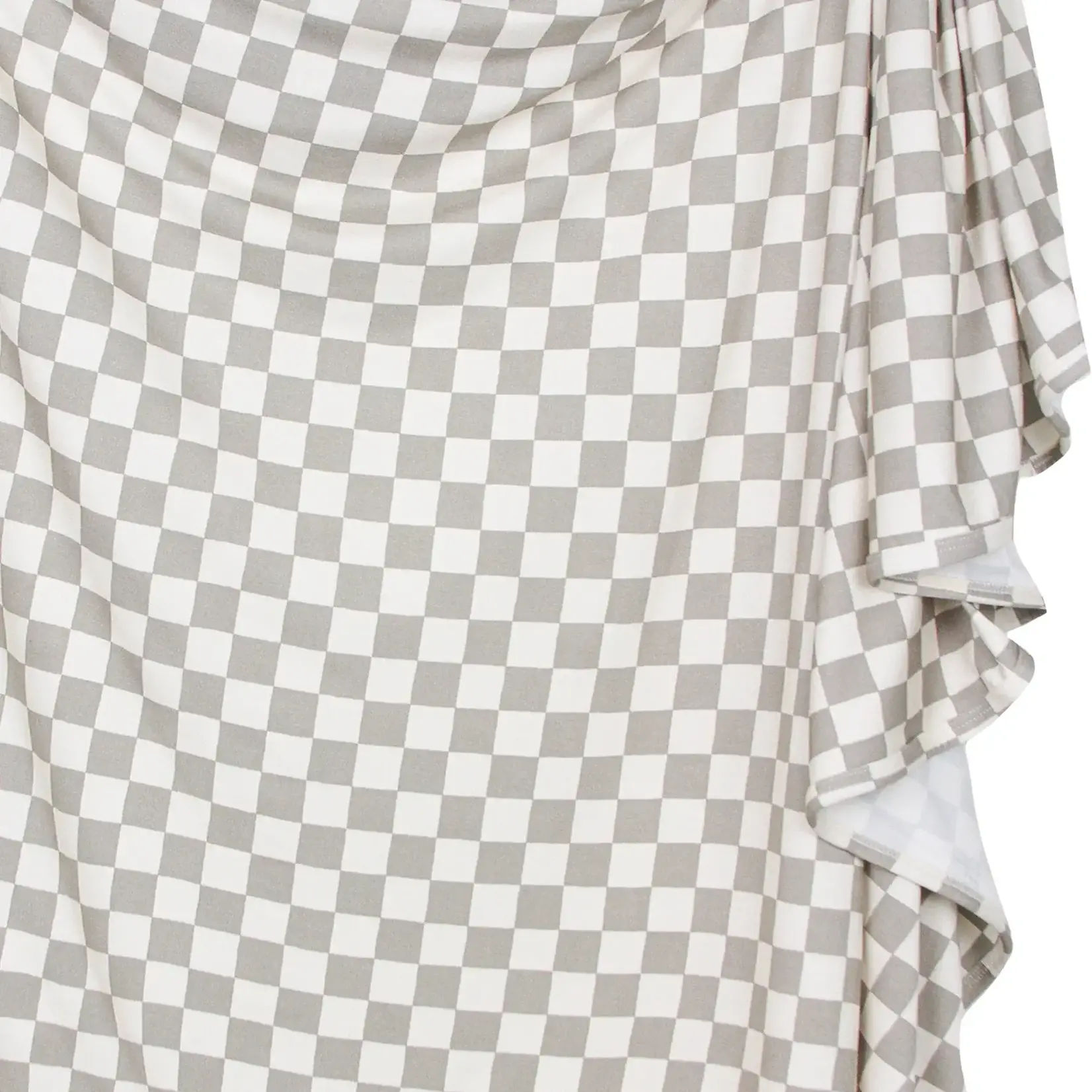 Lou Lou and Company Swaddle Blanket | Palmer Gray Check