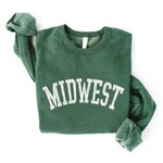 Oat Collective Sweatshirt | Midwest | Heather Forest