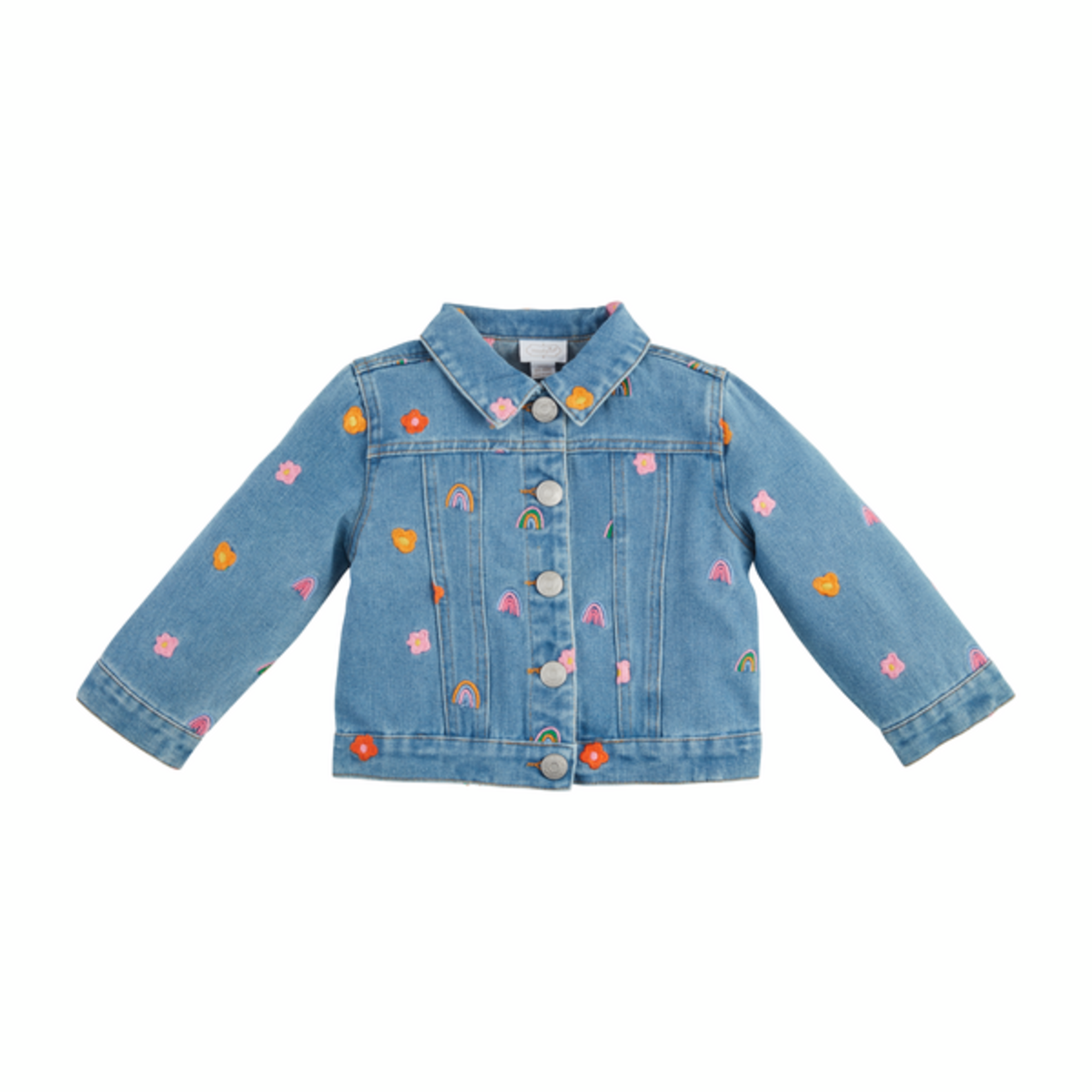 Mud Pie Floral Embroidered Jacket